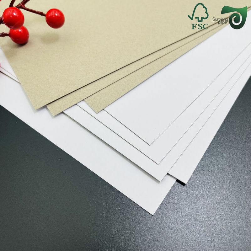 Sheets Of 1.2mm Thick White Double Sided Coated Duplex Board FSC Wrapping Paper