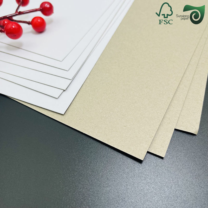 FSC Certified Coated Duplex Paperboard 300gsm Grey Back White Top For Lightweight Packaging Boxes