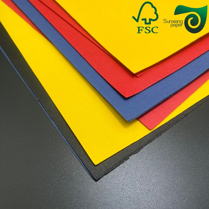 FSC A3 A4 Size Embossed Gauffered Paper 160gsm 230gsm Multiple Colors Kraft Paper Board