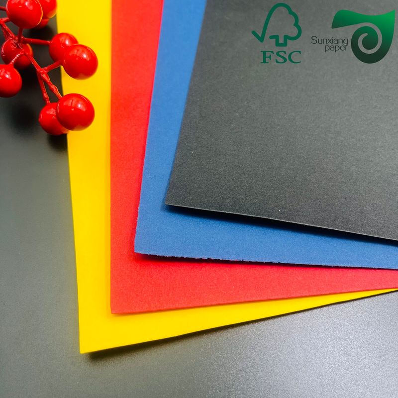 FSC Embossed Gauffered Paper Board  160gsm 230gsm Multiple Colors Custom Options