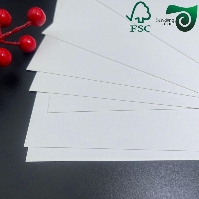 FSC 300gsm 325gsm White Top Coated Kraft Paper CKB  Food Grade Board For Yogurt Packaging