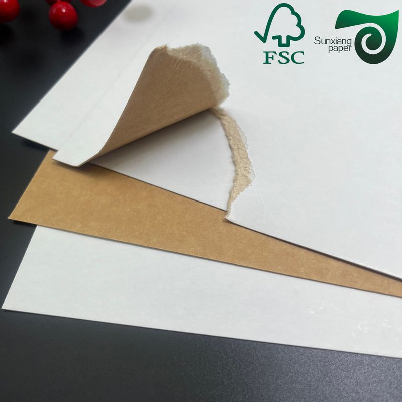 FSC 240gsm Recycled Pulp White Top Coated Kraft Board White Top Coated Kraft Board