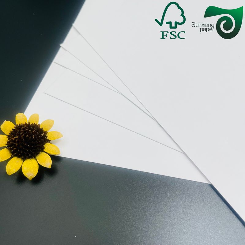 FSC Certified Food Grade White Oilproof Paper  210g 360g  For Hamburgers  Oily Foods