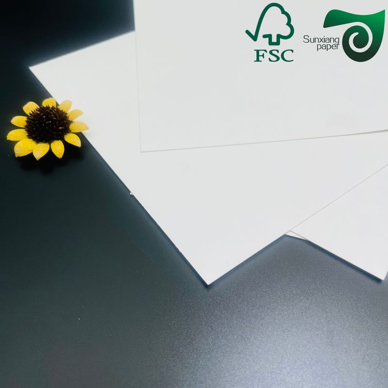 150gsm High Brightness White Cardboard Made from 100% Virgin Wood Pulp for Packaging and Printing