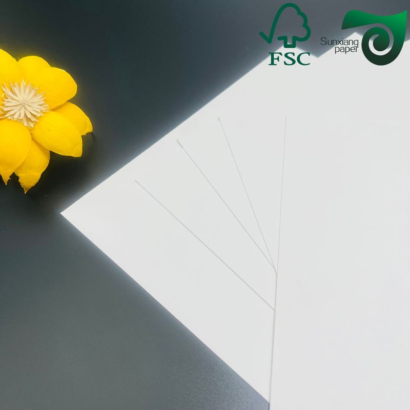 FSC 15pt 18pt Smooth White Bleach Card One Side Coated SBS FBB Board With Excellent Printing Performance