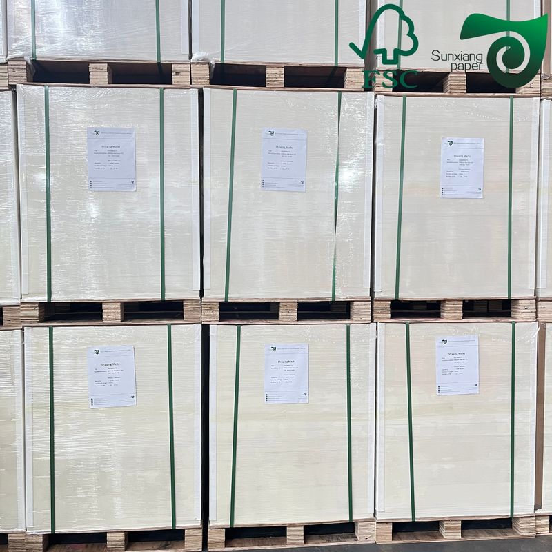 FSC High Bulky FBB Food Board 37'' 25'' 325gsm 350gsm For Chocolate Packaging