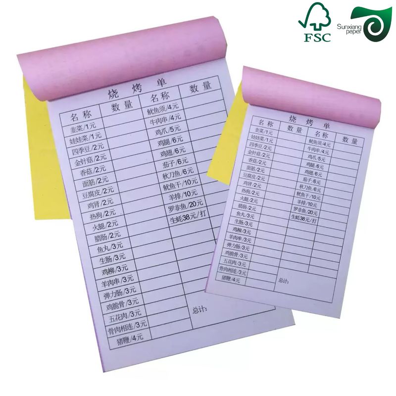FSC Certified 50gsm 55gsm 8.5 11" Carbonless NCR Copy Paper Ideal For Office Invoices