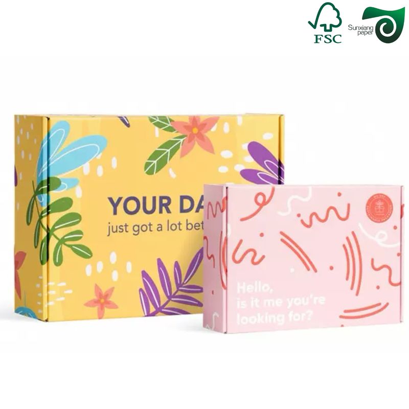 FSC White 120g E Flute Corrugated Paper Superior Heat Insulation Performance Packaging boxes