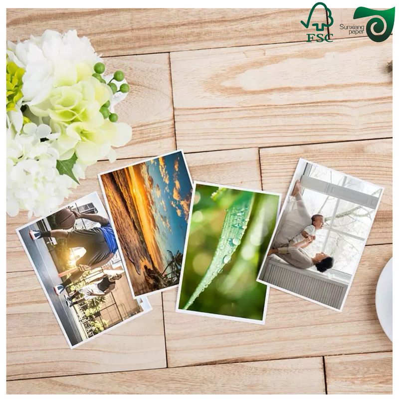 FSC 18 12 Inches 120g C2S Glossy Art Paper Inkjet  Laser Compatible For Photo Printing