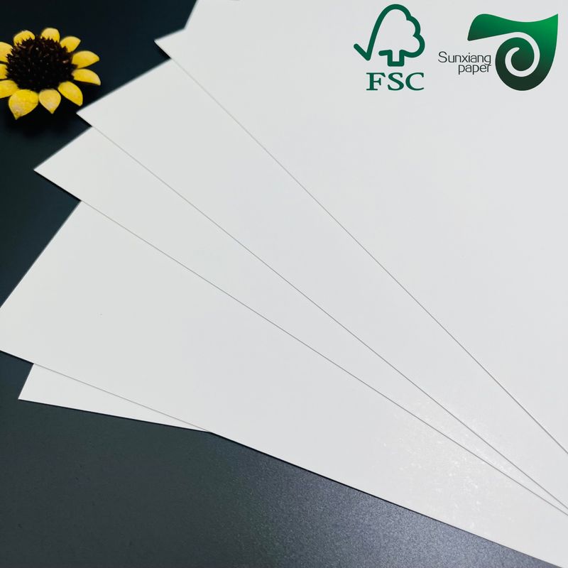 FSC 190gsm  400gsm High Folding Resistance Single Sided Folding White Cardboard Ivory Card (FBB)