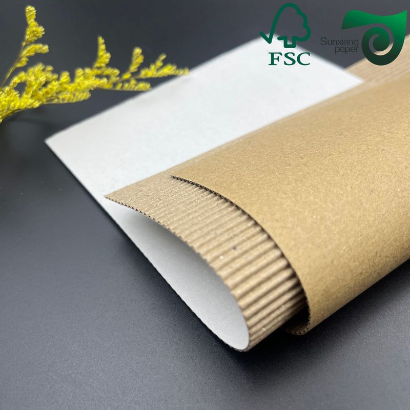 FSC 90gsm 300gsm Kraft Craft Jumbo Roll Paper For Corrugated Board Making