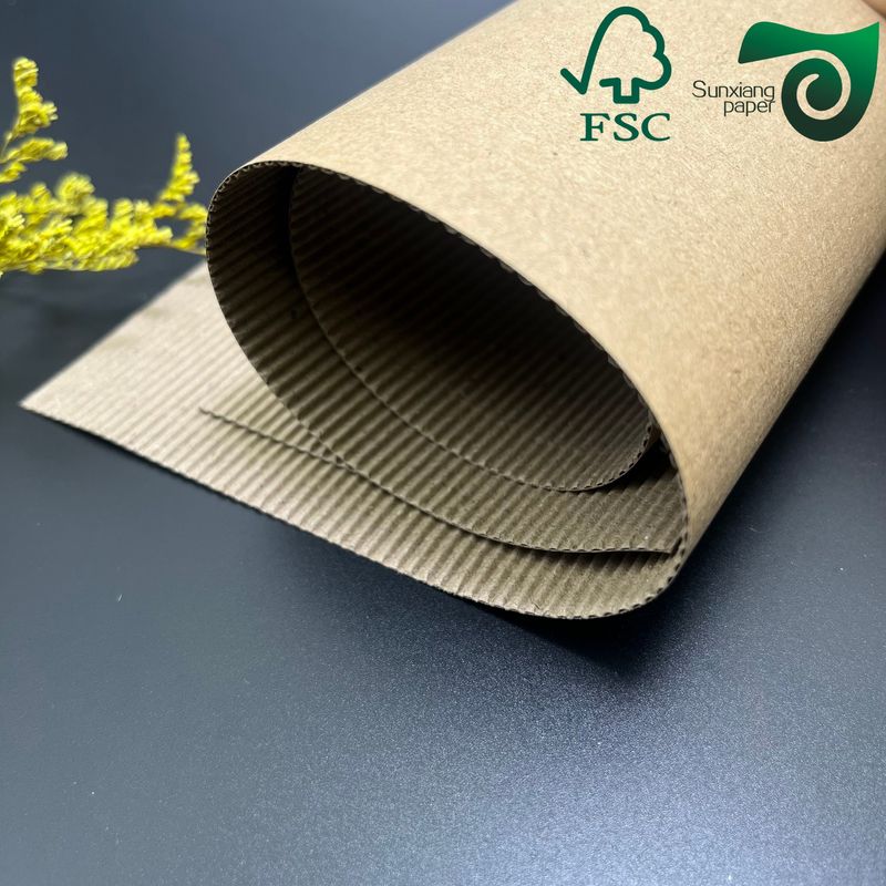 FSC High Stability Single Facer Pit F Corrugated Board Two Layer For Packaging