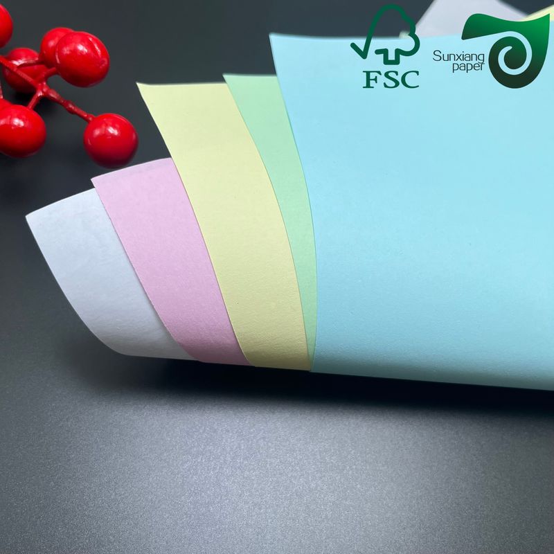 FSC Certified Clean  Hygienic Carbonless Receipt Paper  Multiple Colors