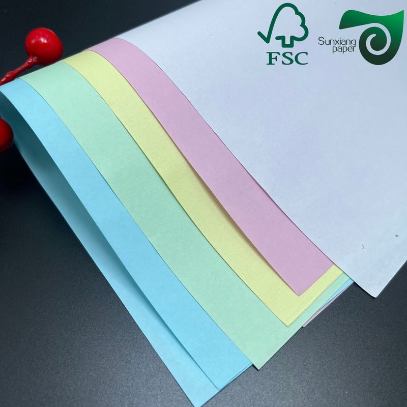 FSC A4 Size Carbonless Copy Paper  50g 55g  CB CFB CF For Invoices   Receipts