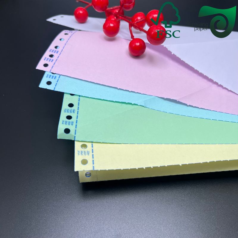 FSC NCR Carbonless Printing Paper CB CFB CF 50gsm 55gsm Blue Image For Invoices