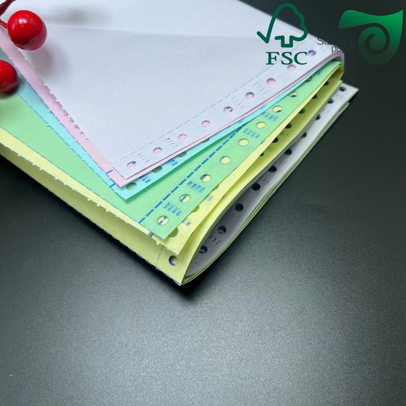 FSC CB CF CFB Non Carbon Copy Paper Sheets For Computer Printing Carbonless Paper