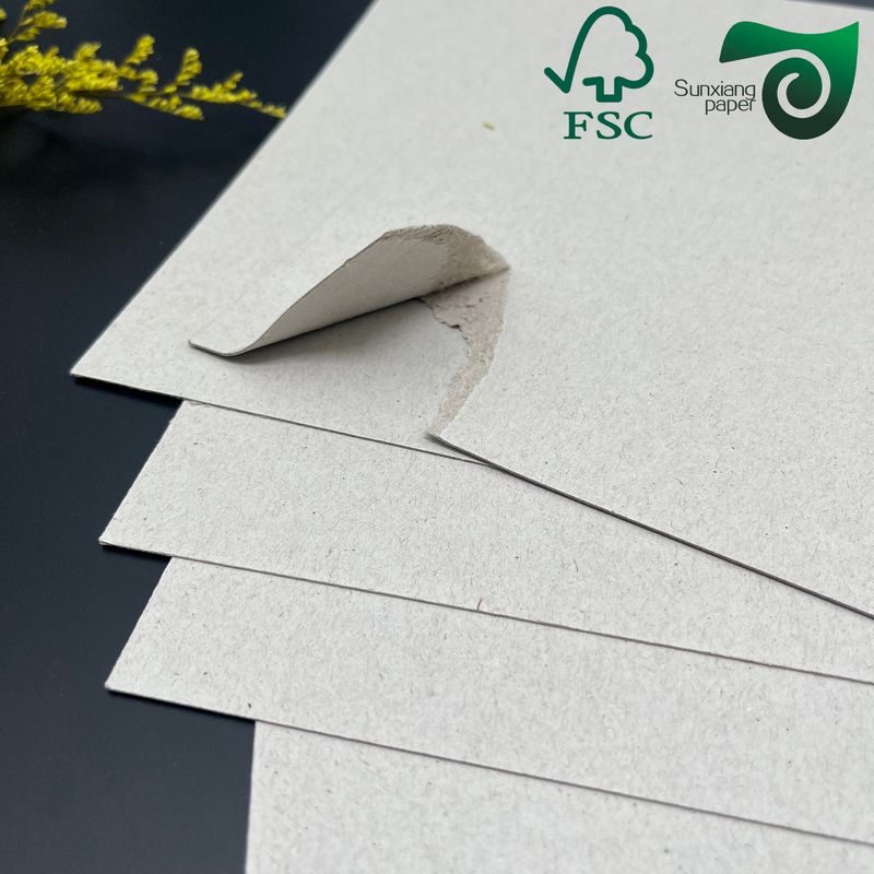 FSC Grey Board High Stiffness Smooth 250gsm For Packaging Book Binding Binding Chipboard
