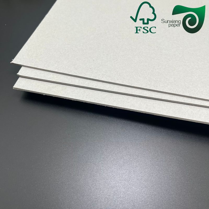 FSC Certified 1.5MM High Stiffness Glossy Colorful Laminated Grey Board For Gift Boxes