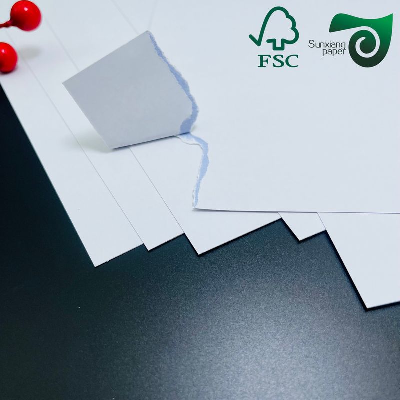 FSC 300gsm Playing Card Paper Double Side White With Black Core 450mm 320mm