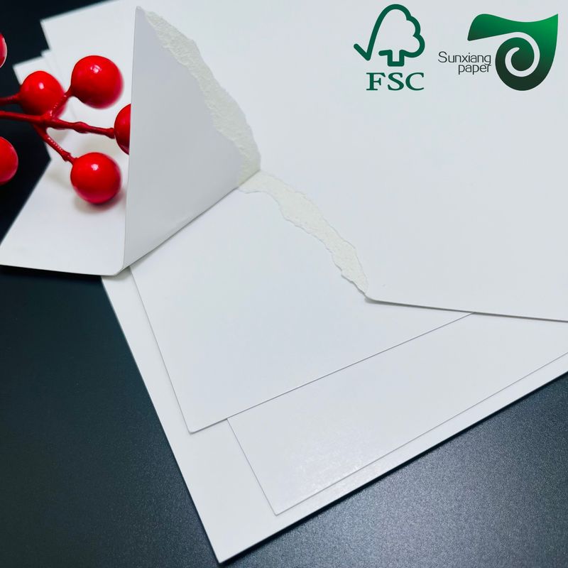 FSC 210gsm C1S FBB SBS Ivory Board Jumbo Rolls Versatile Widths For Packaging Printing