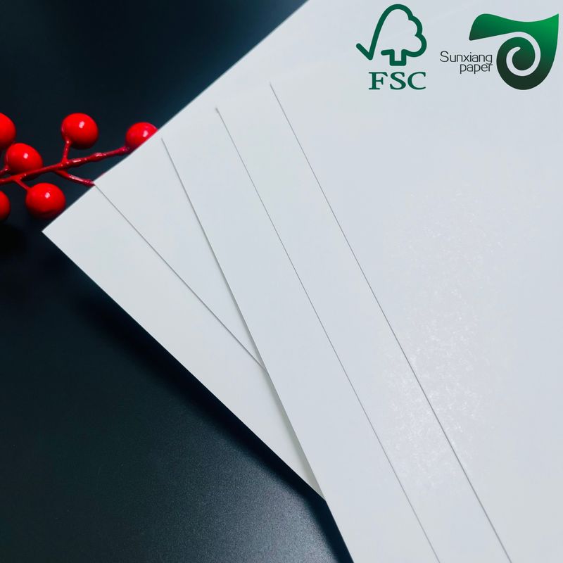 FSC 300g 350g Coated Food Grade SBS Paper  900mm 1000mm For Food Package Boxes