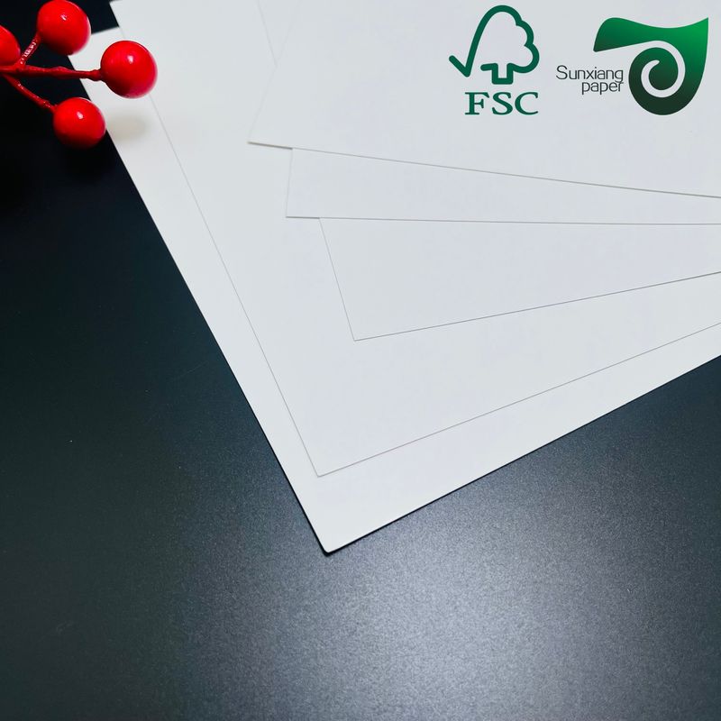 FSC 215g 230g Food Grade C1S SBS Solid Paper Card   One Side Coated 30 40in