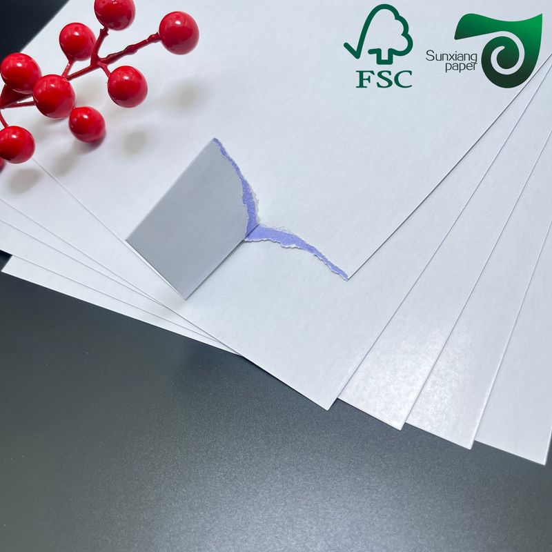 FSC 330gsm Blue Black Core C2S Double Glossy Poker Playing Card Paper Glossy Art Paper
