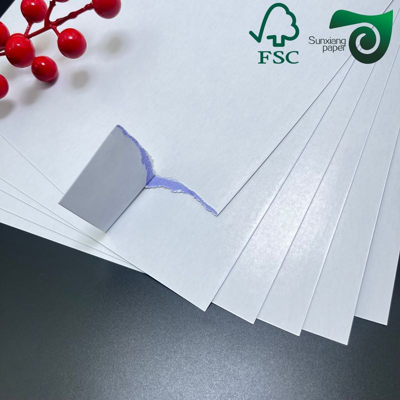 FSC 300gsm 320gsm C2S Blue Black Core Paper 71cm 95cm For Playing Game Cards