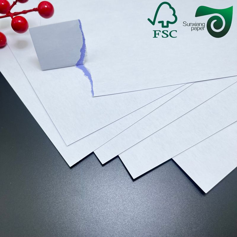 FSC 280gsm 300gsm 310gsm Double Coated Paper  Blue Black Core For Anti Counterfeiting