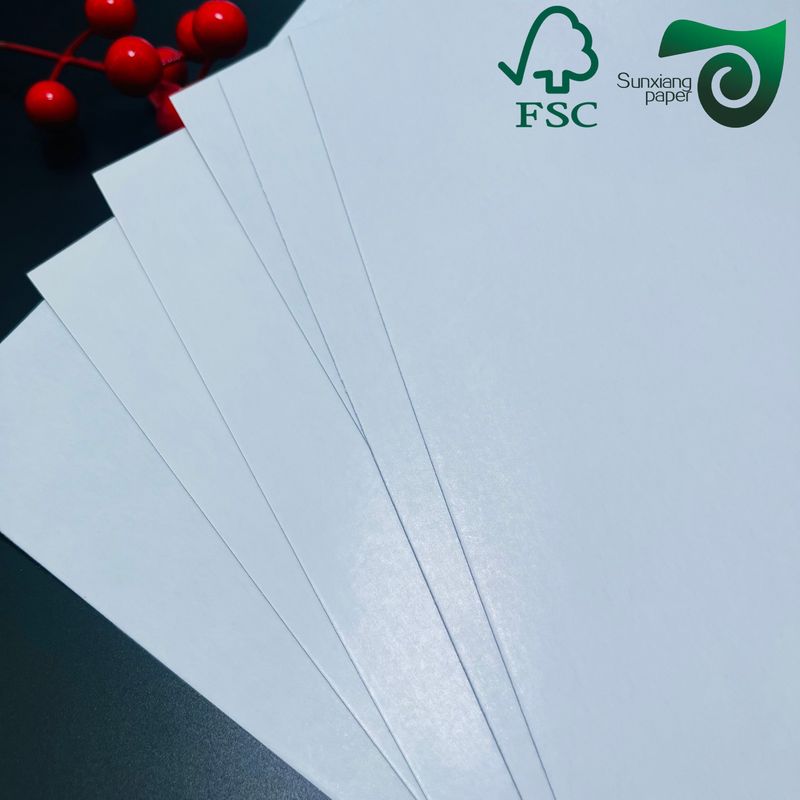 FSC 1.5mm 2.0mm SBS Paper Board  High Stiffness C1S Art Paper  One Side Coated For Postal Cards