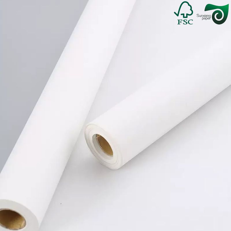 FSC Certified Food Safe White Kraft Paper 60gsm 8g PE Coating  Ideal For Bread Bags