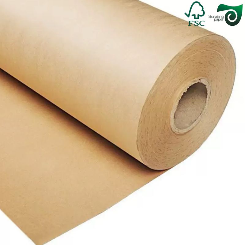 FSC 300gsm 15gsm PE One Side Coated Oilproof Brown Kraft Paper For Packing