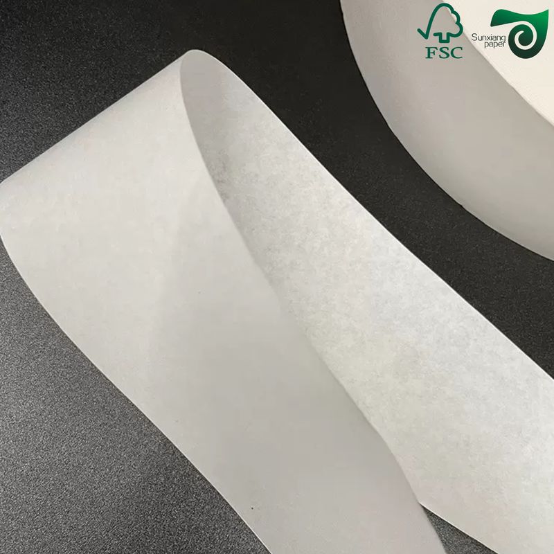 Food Grade White Kraft Straw Wrapping Paper With A Grammage Of Either 24gsm For Wrapping Straws