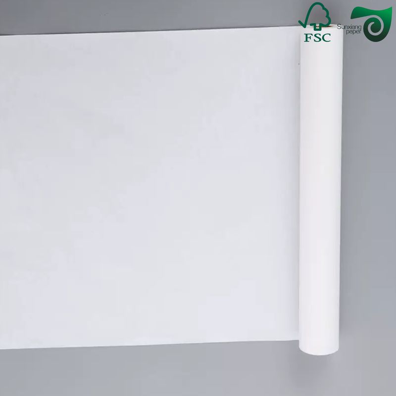 FSC 200gsm Uncoated White Kraft Paper  High Strength Option For Tea Packaging 1020mm Width