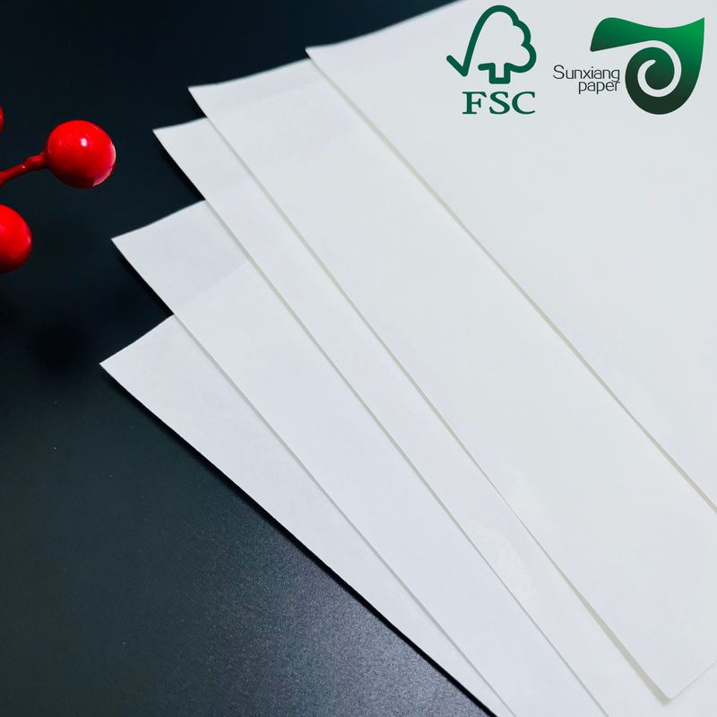 FSC 300gsm 350gsm 400gsm Density White Kraft Paper Sheets Specialized For Food Packaging