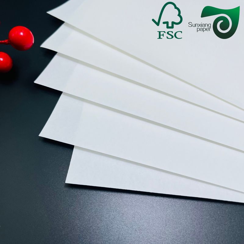 FSC Certified Virgin White Kraft Paper Rolls 24" 35"  150gsm 170gsm 190gsm  For Paper Bags