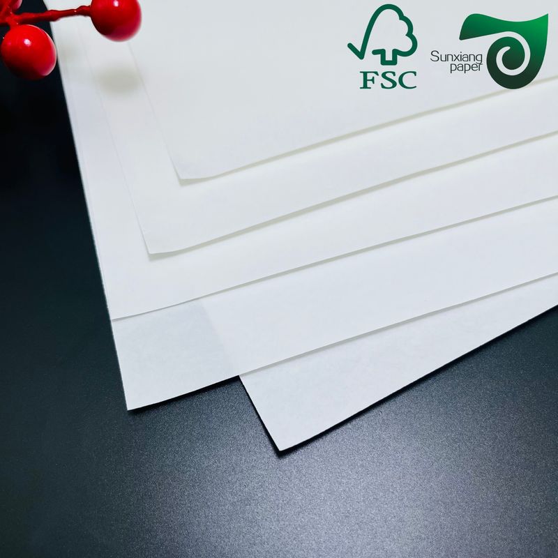 High Density White Kraft Paper Sheets Available In 300gsm 350gsm 400gsm Specifically Designed For Food Packaging