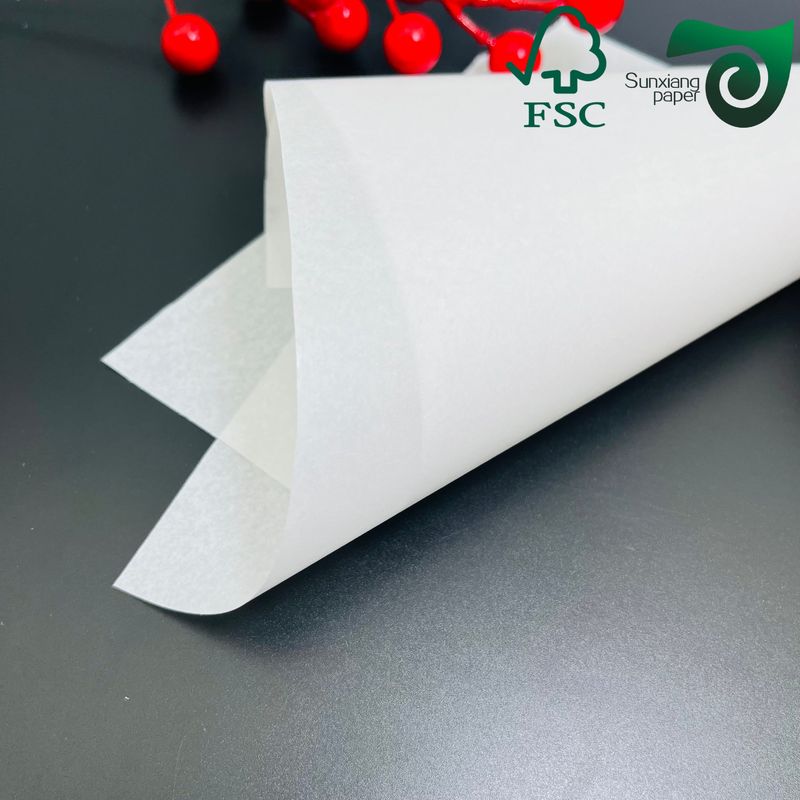 FSC Food Safe White Kraft Paper  40gsm With 10g PE Coating For Kraft Paper Bread Bags