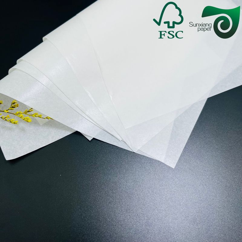40g Weißes Kraftpapier mit 10g PE-Beschichtung, lebensmittelecht, für Lebensmittelverpackungen, FSC