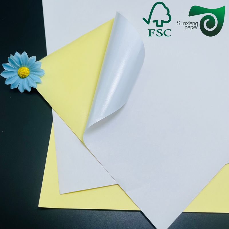FSC 65gsm 70gsm Sticker Papers  Wet Strength White Paper  Beverage Label Packaging  label paper