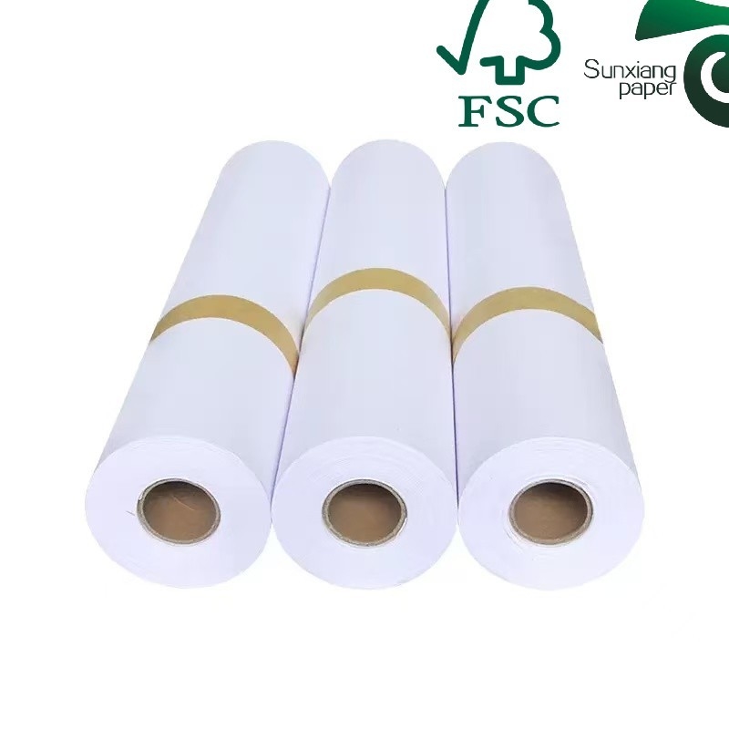 610mm 620mm Width Plotter Paper Roll For CAD Engineering Paper CAD Plotter Paper FSC