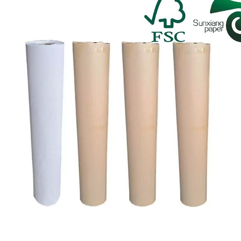 FSC 100gsm 150gsm Matt Coated CAD Plotter Paper Roll 24'' 36'' 300ft   Dye Ink Compatible