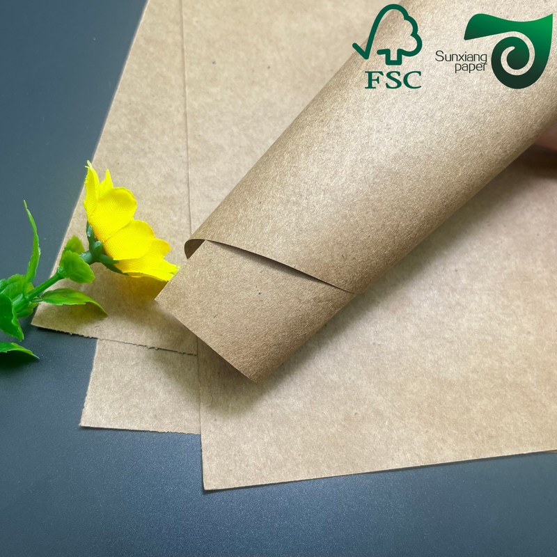 FSC Uncoated Brown Kraft Paper 50gsm 60gsm For Food Grade Food Bags
