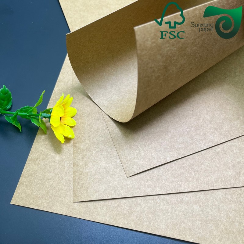 FSC Certified 200gsm 450gsm Brown Kraft Paper Fold Resistant For Calendar   Desk Calendar Making