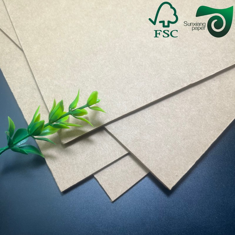 FSC 250gsm 350gsm Food Grade Brown Kraft Board  For Fruit Vegetable Fresh Produce Packaging