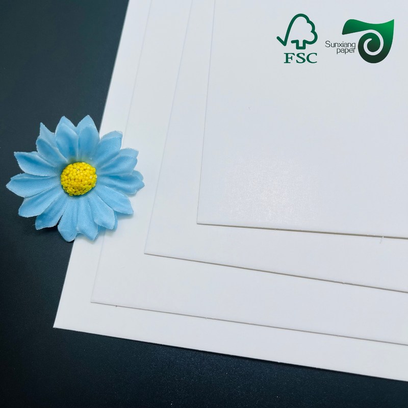 FSC Certified White Food Grade Single Sided Coated Board 215g 235g For Food Packaging