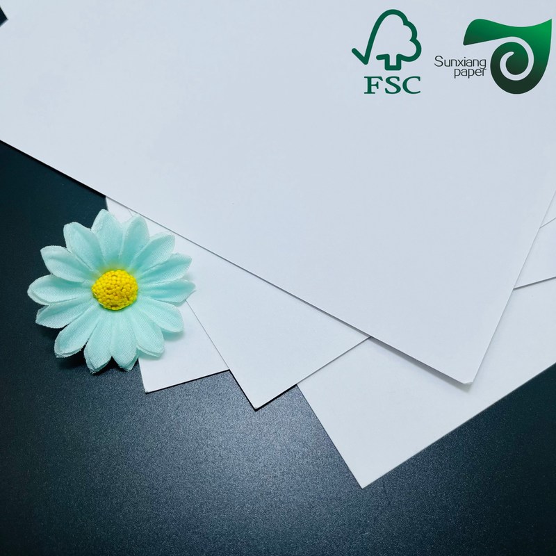 FSC 300gsm 350gsm Smooth Clay Coated Duplex Board White Top Grey Back Duplex Board