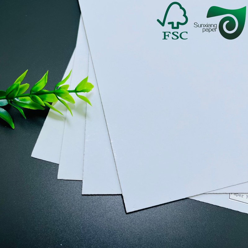 FSC Stiffness 2mm 2.5mm Double Sided White Cardboard For Shoe Box Making