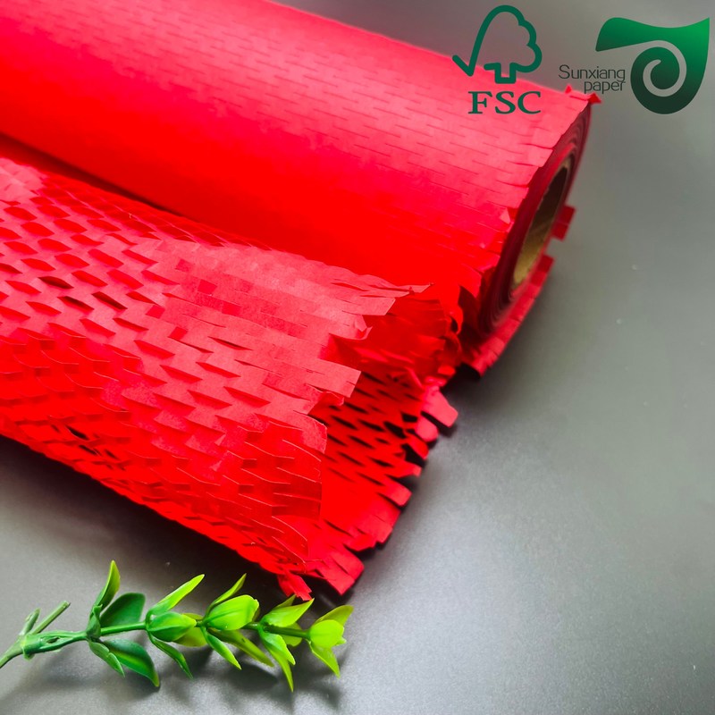 FSC Eco Friendly Honeycomb Paper 80gsm Packaging Shockproof Cushion Pad For E Commerce