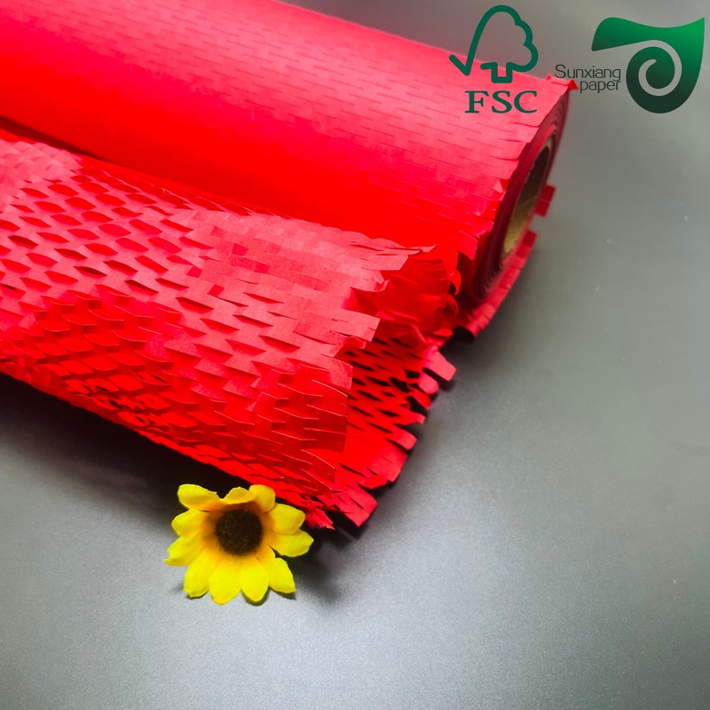 FSC 80gsm Eco Friendly Honeycomb Paper Packaging Shockproof Cushion Pad For E Commerce